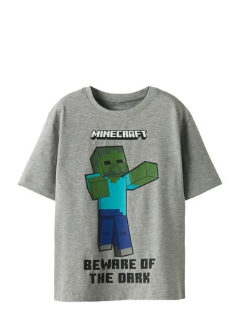 name it Nkmsumba Minecraft Ss Nreg Top Box Bfu - Grey - 116