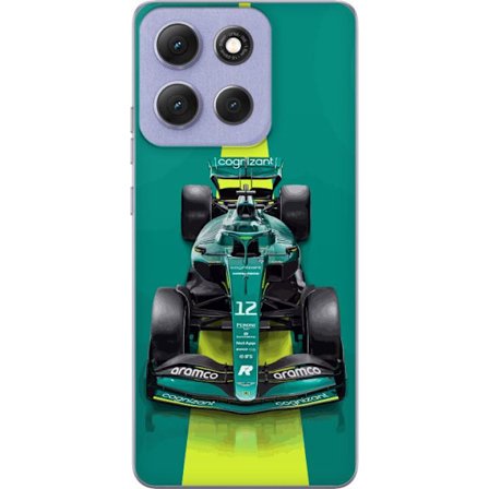 Yhteensopiva Puhelinkuori Motorola Motorola Moto G86 Power Aston Martinin Formula 1 -auto vihreässä kilpailumuotoilussa, jossa on moderni studiosent