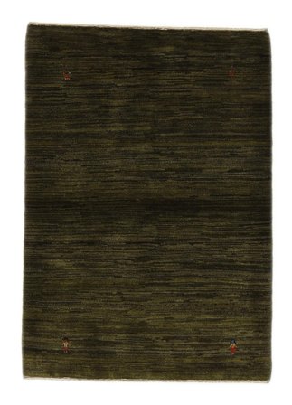 Handgeknüpft Gabbeh Fine 108X155 Orientalischer Wollteppich Schwarz Klein