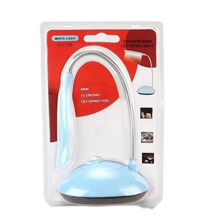 LED-bordlampe for kontor, hjem, studenthybel, øyevennlig bordlampe, batteridrevet minilampe for lesing, studier