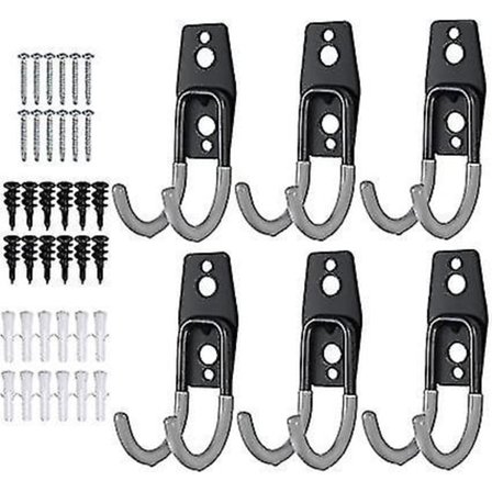 Svære Garasje Kroker 6 stk Oppbevaring Nyttige Kroker