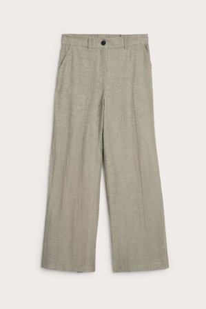 Kappahl | Dressbukse i linblanding Brun S | Brun