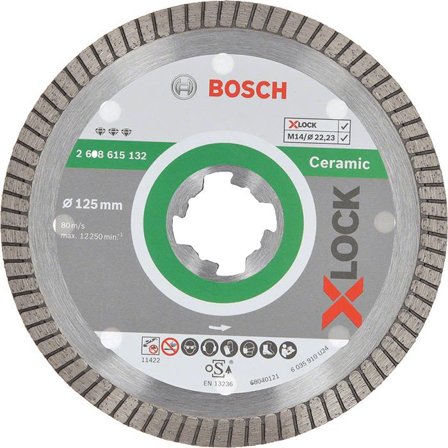 Bosch Best for Ceramic Extra Clean Diamantkapskiva med X-LOCK 115 × 22,23 × 1,4 × 7 mm, Maskintillbehör & förbrukning