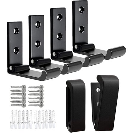 Taitettavat Takki Koukut 6kpl Mustat Seinäkoukut Ripustamiseen Ruostumaton Alumiini Taitettavat Koukut Ripustamiseen Seinäkiinnitteinen Pyyhekoukut 