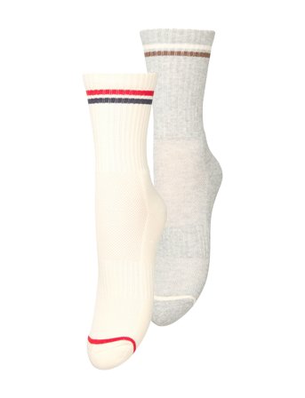 Becksöndergaard Sporty Cotta Sock 2 Pack - Cream - 39-41