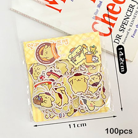 100 Ark Kreative Tegneserie Kapybara Papirvarer Klistremerker DIY Dekor