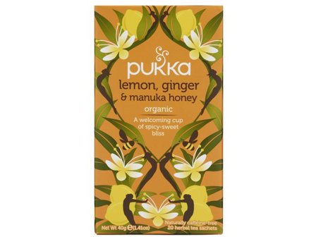 PUKKA Te Lemon Ginger Manuka Honey 20/fp - Lyreco - Kök och servering - Kaffe och te - Te