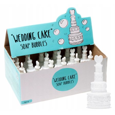 Sæbebobler Bryllupskage 24-pak