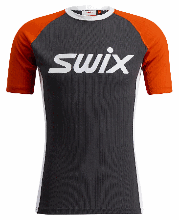 Swix RaceX Classic Short Sleeve M Magnet/Fiery Red