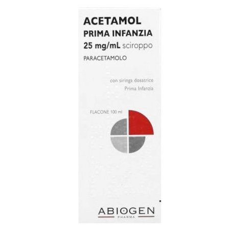 Acetamol Prima Infanzia Sciroppo 125mg 100ml