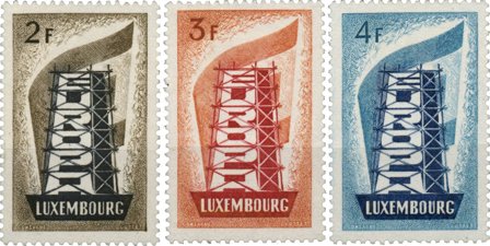Luxembourg 1956 - Michek 555-57 - Ubrugt
