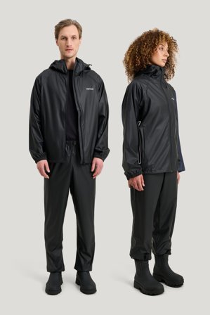 Tretorn Packable Rainbreaker Set — Regnutstyr Dame/Herre — Svart | Yttertøy, Gummistøvler, Jakker & Regntøy for Dame, Herre & Barn