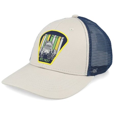 John Deere - Beige trucker Keps - Mesh Navy/Grey Trucker @ Hatstore
