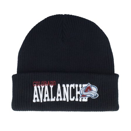 Mitchell & Ness - NHL Black cuff Beanie - Colorado Avalanche Billboard Knit Black Cuff @ Hatstore