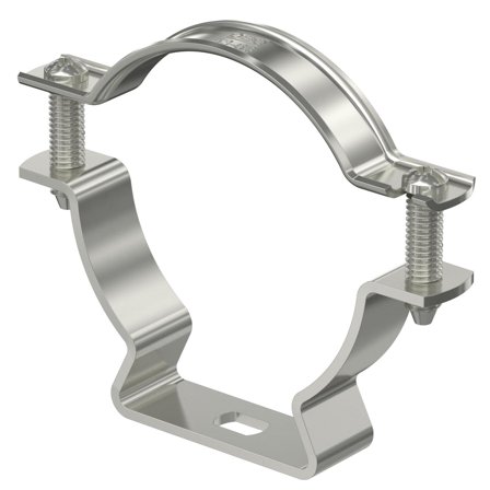 Obo Bettermann 1362938 Avstandsklemme lukket, rustfritt stål, galvanisert M53-M63, Installasjonsmaterial