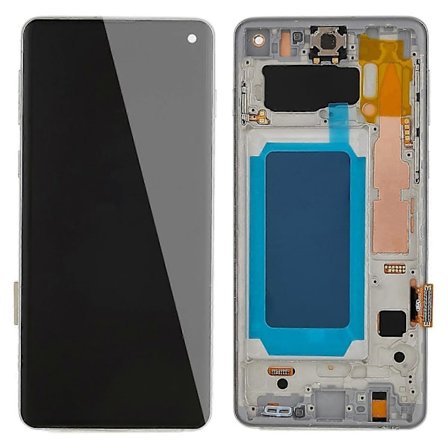 Til Samsung Galaxy S10 G973 Grade C LCD-skærm og Digitizer Samling Ramme Udskiftningsdel (TFT Te