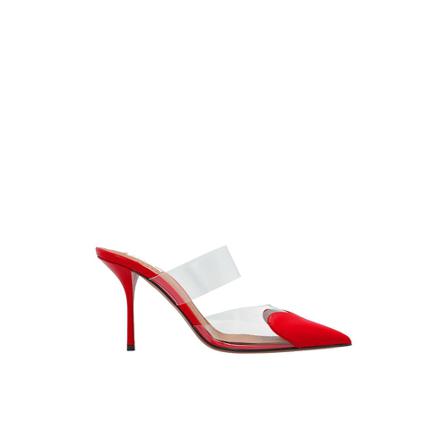 Alaïa C ur heeled mules Rød, Dame Sandaler med hæl, Størrelse: 38 EU