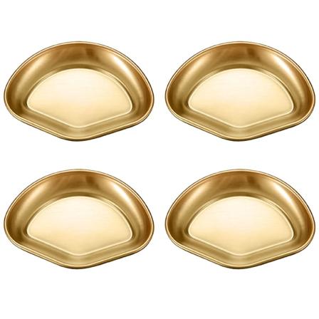 CDQ 4 st guld enkelcell 304 rostfritt stål doppskål