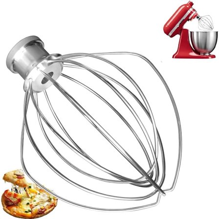 ING aid K45ww Piskeris i rustfrit stål 6-tråds piskeris Piskeris tåler opvaskemaskine Kage Mayonnaise Piskeris Æggepisker i rustfrit stål Tilbehør til