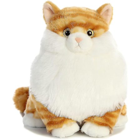 Fat Cat - 9,5" hårboll Tabby Gosedjur
