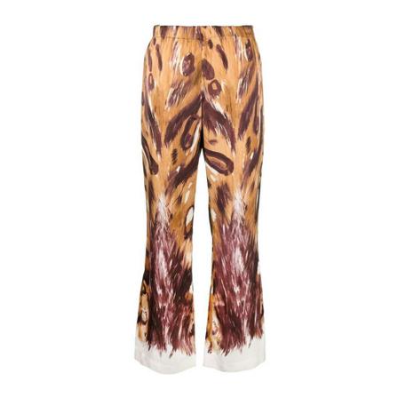 Marni, Wide Trousers Bruin, Dames, Maat:XS