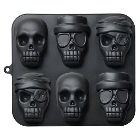 Silikone kranieform til kage, piratkranieform til kage, kageform