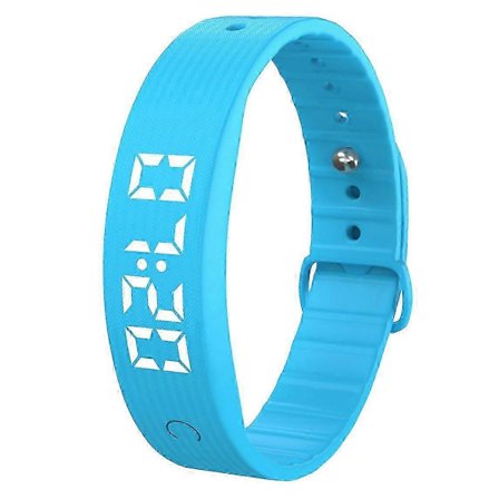 W5SV Smart Armband med Vibrerande Alarm, Sömnövervakning, Digital Display, Elektrisk Klocka - Grön Multicolor