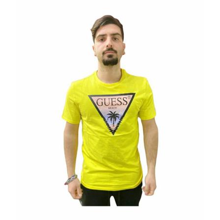 Guess T-Shirts gul, Herr, Herr, Storlek: L