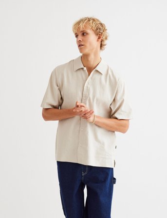 Woodbird Wbbanks Linen Shirt - Beige - M