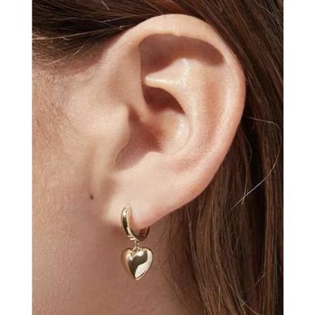 guldhjärtan NEW IN! ÖRHÄNGE UNISEX guld