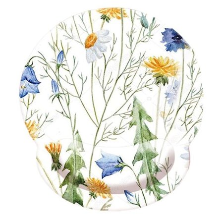 Blomster musematte med håndleddsstøtte, gummisåle, Slow Style1