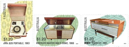 Australien - Retro audio - Postfrisk sæt 3v