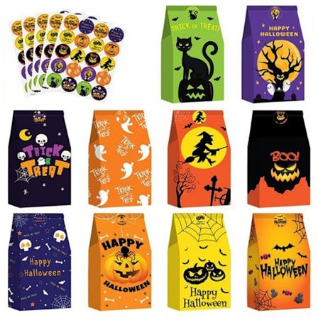 20 stk Halloween Papir Treat Tasker Gaveposer Festpynt