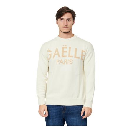Gaëlle Paris, Round-neck Knitwear Beige, Heren, Maat:XL