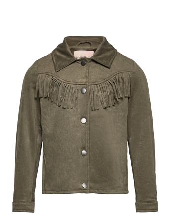 Konkiris Faux Suede Shirt Cs Otw Green Kids Only