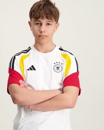 Adidas Originals Deutschland Team T-shirt Vit T-shirts Kille - Kids Brand Store