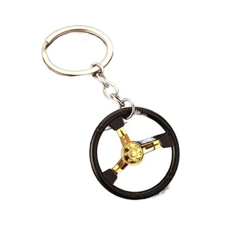 Ratt Nøkkelring Bil Nøkkelring SVART&GULL