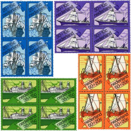 Holland 1973 - NVPH 1026-1029 - 4-blokke - Postfrisk