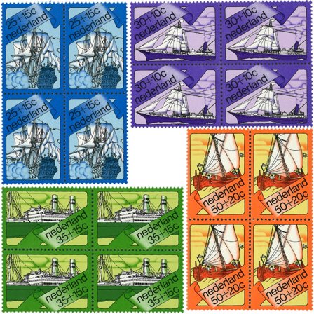 Holland 1973 - NVPH 1026-1029 - 4-blokke - Postfrisk