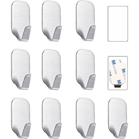 Små selvklæbende kroge til ophængning Ekstra stærke selvklæbende kroge Tung belastning