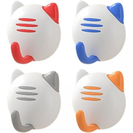 4 kpl pyyheliina-koukkuja, kylpyhuonekoukkuja, koristeellisia vaatekoukkuja, seinäkoukkuja