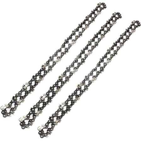 3X Motorsågskedja för 20 tum (50 cm) svärd 76 drivlänkar, 0,325 tum delning, 0,058 tum spårvidd, ersättningskedja passar Timberpro 62CC och andra 
