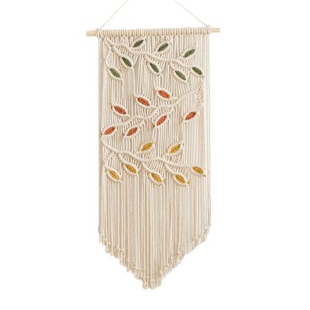 Käsinkudottu seinävaate, makramee-seinävaate, seinäkoriste