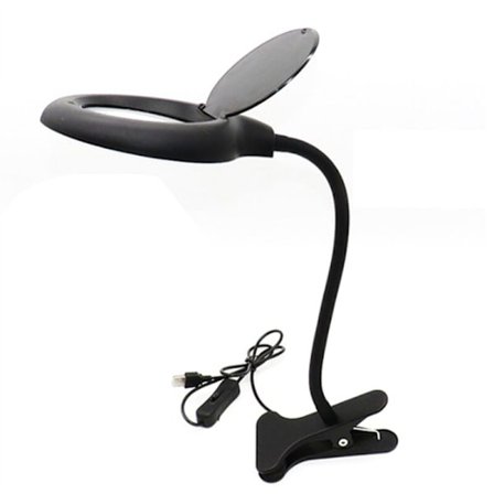 Forstørrelsesglass Leselampe for Øyepleie, LED-Skrivebordslampe, Forstørrelseslampe for Sengesidearbeid, Håndverksbenk