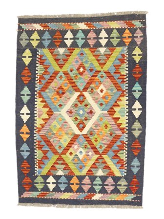 Klein Kelim Afghan Old Style Vloerkleed 83X124 Wol