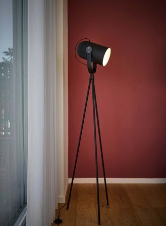 Carronade II gulvlampe - sort/sort