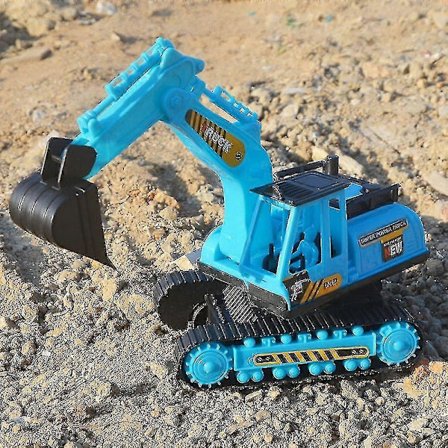 Stor Ingeniørkøretøj Model Plastik Gravemaskine Dumper Lastbil Biler Legetøj Til Børn Drenge Udendørs Sand Leg [DB]