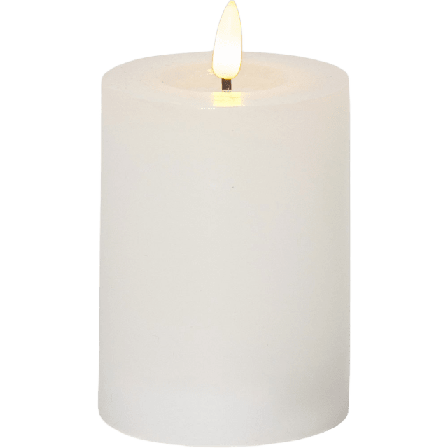 Star trading LED Blockljus Flamme Flow Dekoration Vit 12,5CM