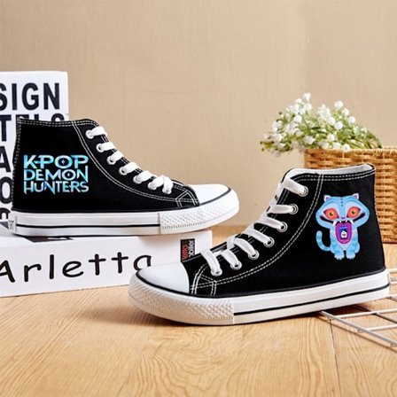K-Pop Demon Hunters Lærredssko | Casual Sneakers med Print | Unisex Fan Fodtøj*37*11