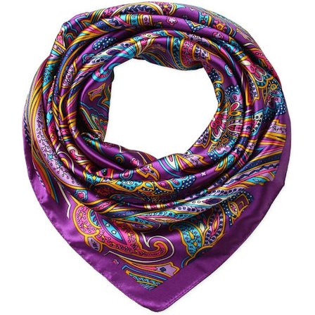 35 x 35 Suuri Neliönmuotoinen Hiushuivi Naisille Silkkimäinen Kihara Hiusside Solmittava Yöpyminen Muoti Bandana Päähuivi